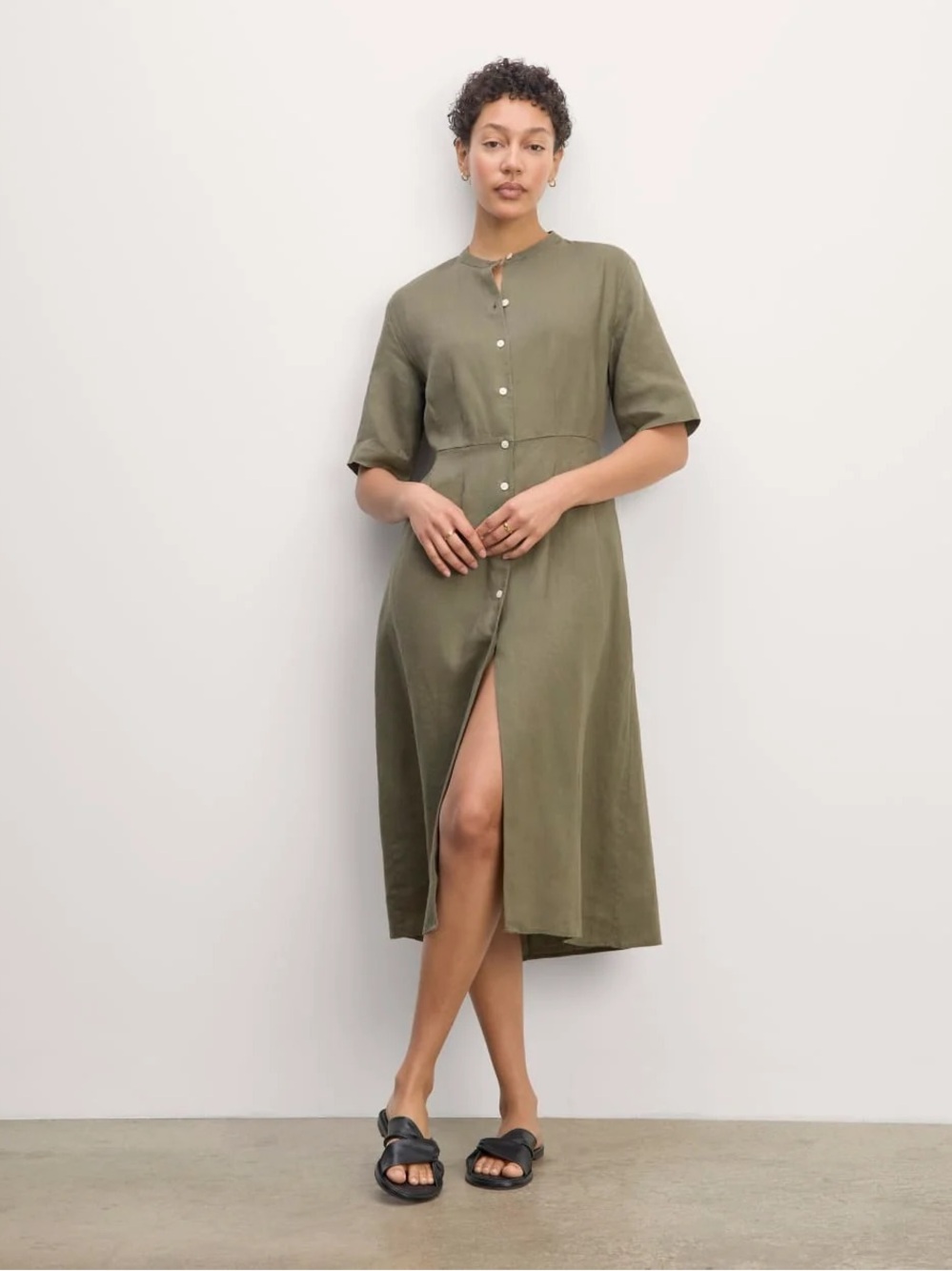 EVERLANE Size 4 New THE FROLIC DRESS IN LINEN